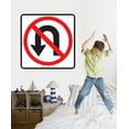 thumbnail image 2 of Wallhogs No U-Turn Wall Decal, 2 of 2