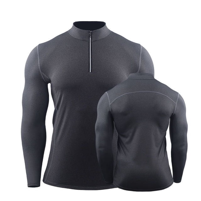 Ceisia Men's Gradient Printed Casual Elastic Sports Round Neck Active Top Gift