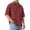 Wine_008, variant on Domuza Mens Textured Short Sleeve Shirts Corduroy Casual Solid Button Polo Shirt Comfy Wrinkle Free Tops Army Green L