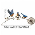 thumbnail image 2 of Metal Bird Garden Stake, 3-Bird Dandelion Silhouette Art for Outdoor Lawns, Patios, Flower Beds, and Memorial Garden Decoration, 2 of 6