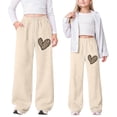 thumbnail image 2 of Shadoumai Girl's Baggy Sweatpants Lightweight Breathable Straight Leg Pants With Pockets Athletic Pants For Girls Outdoor Play,Girls Uniform Pants 13-14 Years, 2 of 8