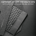 thumbnail image 6 of Wireless Bluetooth Keyboard Mini 78 Keys Gaming Office Rechargeable Keyboard Touchpad for Pad PC Tablet Black, 6 of 6