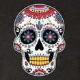 thumbnail image 5 of Wild Bobby Day Of The Dead Sugar Skull Pop Culture Men Premium Tri Blend Tee, Vintage Black, X-Large, 5 of 5