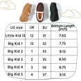 thumbnail image 7 of NCCB Boys Moccasin Slippers Girls Memory Foam House Shoes Plush Lining Non Slip Bedroom Slippers Indoor Outdoor Beige 3 Big Kid, 7 of 7