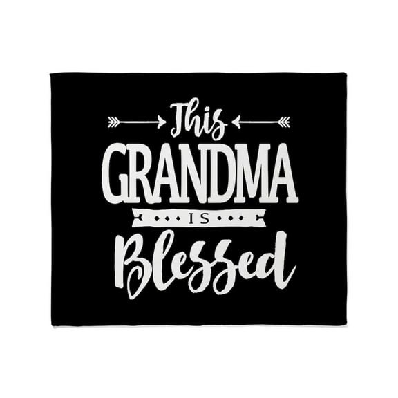 CafePress - Blessed Grandma Throw Blanket - Soft Fleece Throw Blanket, 50"x60" for All Ages