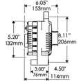 thumbnail image 2 of Powermaster 47761 Alternator, 200 Amps, Serpentine, 12V, Ford Fits select: 1993-1995,1996 FORD F150, 2 of 2