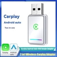 thumbnail image 2 of Adaptador USB Inalámbrico 2 en 1 para CarPlay y para Android Auto. Convierte CarPlay con Cable A Inalámbrico.A, 2 of 5