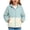01 Light Blue, variant on Girls Zip Up Summer Thin Sun Shirt Color Block Loose UPF50+ Lightweight Sun Protection Jackets for 5-15 Years