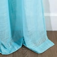thumbnail image 3 of Diamond Home Textured Linen Sea Blue Blend Grommet Top Window Curtain, 52" x 63" 2 Panels, 3 of 4