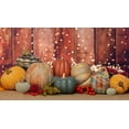 thumbnail image 2 of Boston International Pumpkin D√©cor Autumn & Fall Decorations, Tall, Carved Floral, 2 of 2