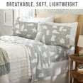 thumbnail image 5 of Home Fashion Designs Stratton Collection 100% Cotton Flannel Printed Sheet Set, 5 of 7