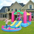 thumbnail image 3 of Ktaxon 12.5' x 6.7' x 6.2' Inflatable Bounce House, Tank Jumper Water Spray Castle with 350W Air Blower, 3 of 8