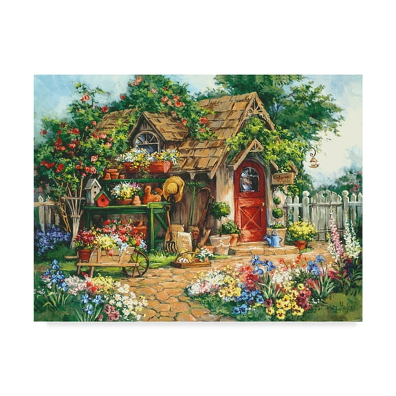 Trademark Fine Art ' Gardeners Haven' Canvas Art by Barbara Mock
