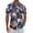 Flower Blue, variant on Mens Hawaiian Shirts Tops Short Sleeve Floral Button Down Beach Shirt Vintage Tropical Palm Summer Lightweight Blouses Male
