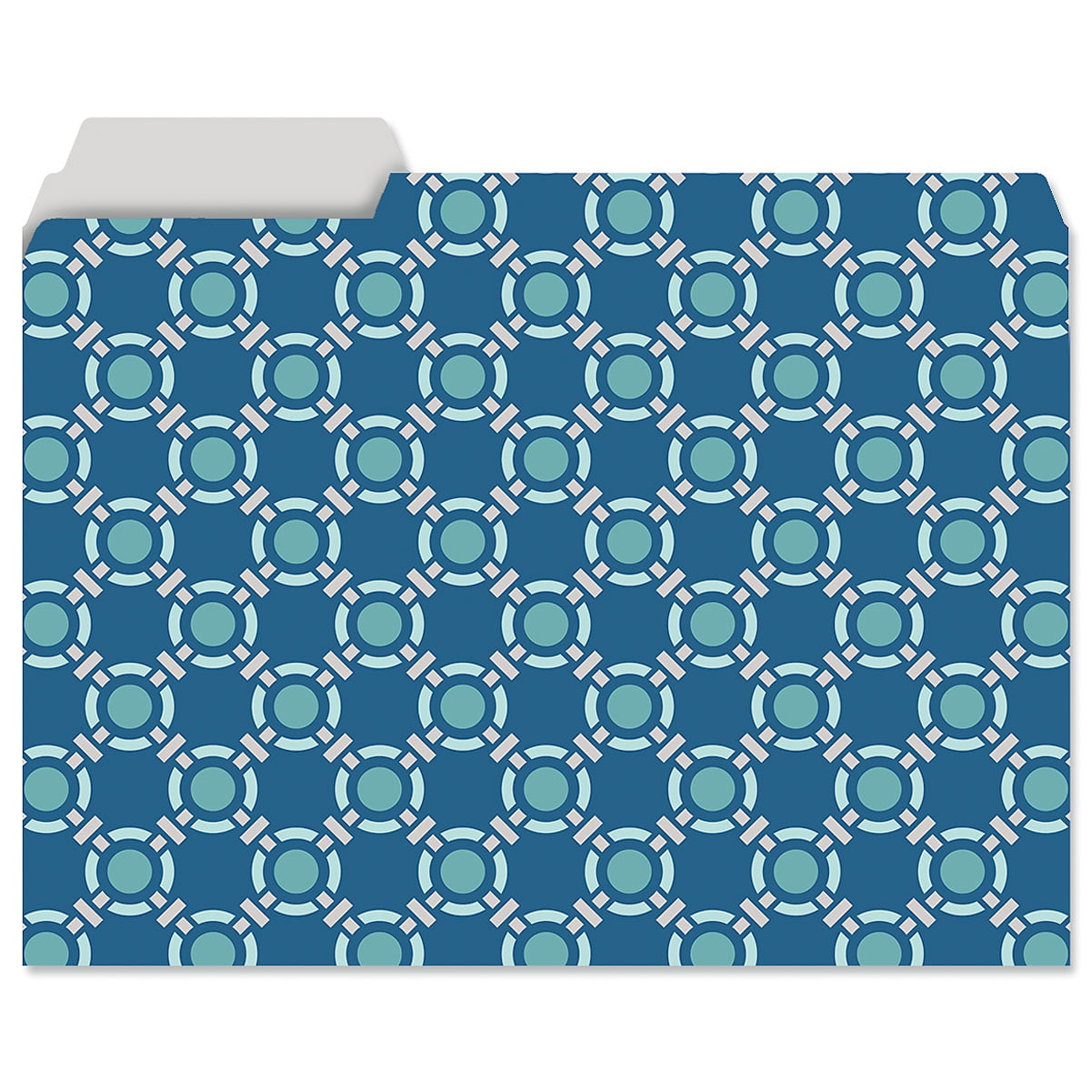 Current File Folders, Coastal Blues, Staggered Tabs, 9-1/2 x 11-3/4, Set of 24
