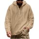 thumbnail image 1 of Ceisia Men Slim Fit Fashion Solid Color Long Sleeve Stand Collar Gift Zipper Casual Daily Party Wear Shirt Top, 1 of 7