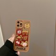 thumbnail image 4 of Compatible with iPhone 12 Case, Women Girl Cute Biscuit Silicone Case, Full Body Screen Camera Protective Cover, Shockproof, Anti-Scratch, Slim Phone Case, 4 of 4