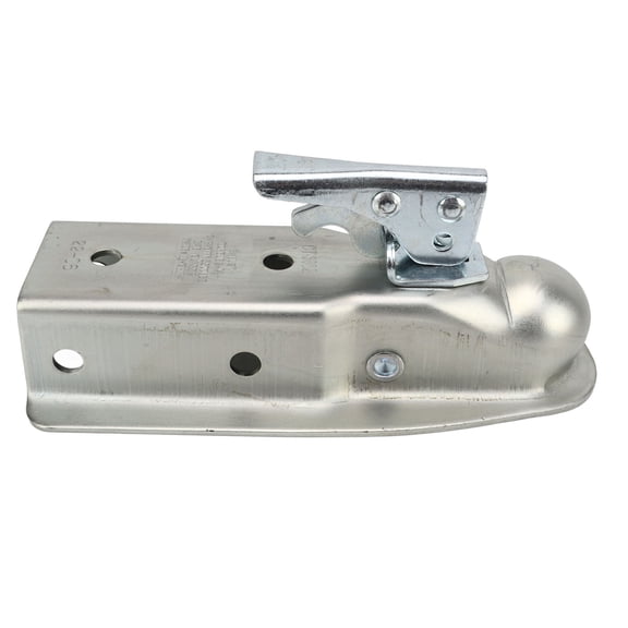 Nieyigj Trailer Tongue Coupler with Pin, Heavy Duty Steel 2-Inch Ball Head and 2.48-Inch / 63mm Channel Width, 3500 lbs Load Capacity for RV Caravan and Towing