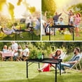 thumbnail image 4 of OHHANI Folding Grill Table, 3 ft Portable Outdoor Bbq Picnic Table, Easy Storage for Camping, Black, 4 of 8