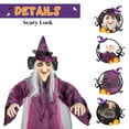 thumbnail image 4 of Zimtown Halloween Witch Hanging Animated Screaming Witch w/ Pre-Recorded Sound, LED Eyes for Yard Outdoor Home Garden, 4 of 6