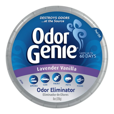 DampRid Odor Genie Lavender Vanilla 8 oz, Odor Eliminator for Cars, RVs &