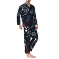 thumbnail image 3 of Bingfone Men'S Pajama Set 2 Piece Loungewear Pjs, Long Sleeve With Pajama Pants-Joystick Gamepad, 3 of 9