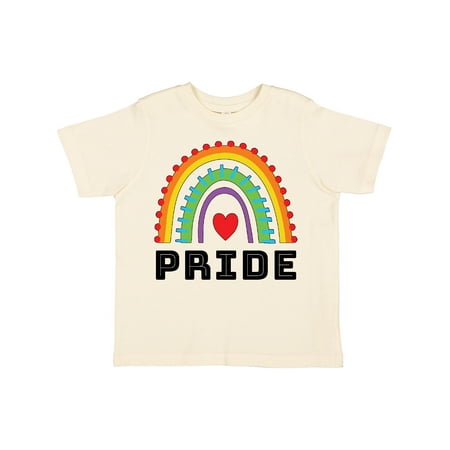 

Inktastic Pride Rainbow with Heart Gift Toddler Boy or Toddler Girl T-Shirt