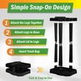 thumbnail image 4 of Heavy Duty Black Trash Bag Portable Trash Bag Holder Stand with 7 Bags - Collapsible Trash Can Camping, RV, Kitchen, or Tailgate Party Garbage Bag Holder, 4 of 7