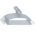 thumbnail image 2 of Non Slip Clothes Hangers, Heavy Duty Plastic Hangers, Space Saving Garment Hangers for Drying Wet Clothes, No Shoulder Bumps, 10 Pack, 2 of 2