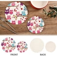 thumbnail image 3 of SKYSONIC Love Themed Owls Pot Holders Trivets, 2 Pcs Heat Resistant Trivets,Valentine's Day Cotton Thread Weave Mats for Hot Pads Pans Pot Bowl Teapot for Kitchen Decor, 3 of 7