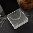 thumbnail image 2 of Mother to Son Wedding Gift, Gift From Mother, Groom Gift, Cuban Chain Necklace Gift For Son on Wedding Day, To My son Wedding Gift from Mom, 2 of 10