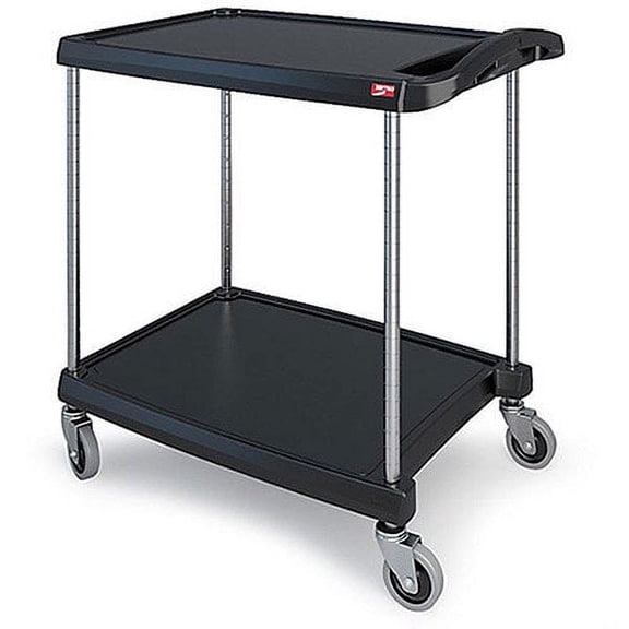 Metro® Utility Cart w/2 Shelves 300 lb. Capacity 34-3/8"L x 23-7/16"W x 35-1/2"H Black