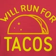 thumbnail image 3 of CafePress - Will Run For Tacos Dark T Shirt - Men's Classic Graphic Cotton T-Shirt, 3 of 4