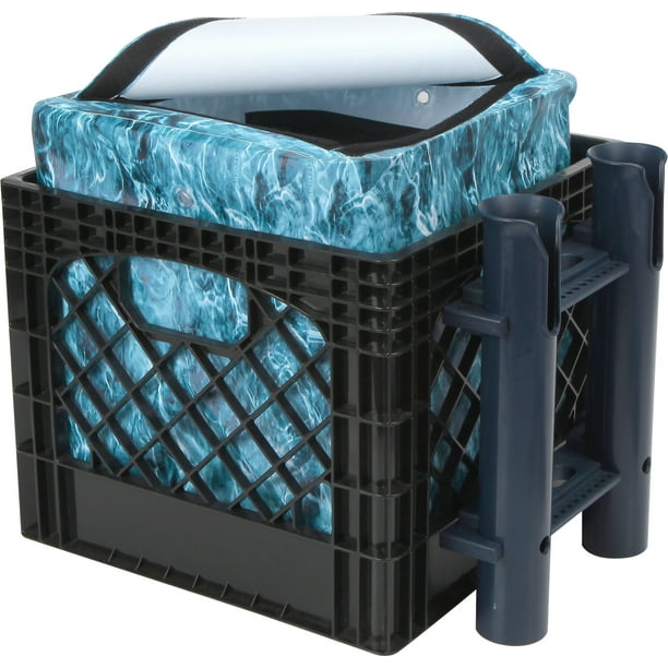 Mossy Oak 24 Piece Kayak Storage Crate with Dry Bag, Fishing