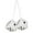 White, variant on QIHUA Car Colorful Plush Dice Automobiles Rear View Mirror Charms Hanging Decor(Color:White,Size:One Size)