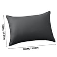 thumbnail image 3 of Waterproof Outdoor Rectangle Pillow Cover | Weather Resistant Cushion Protector | Solid Color Backrest Pillow Cover for Patio, Garden, Pool Furniture, 3 of 9