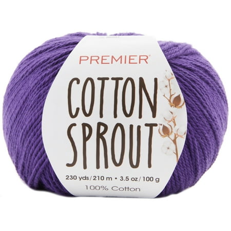 UPC: 0847652095974 | Premier Yarns Cotton Sprout Yarn-Purple