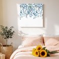 thumbnail image 4 of Canvas Wall Art, Blue Eucalyptus Leaves Framed Canvas Prints for Bathroom Desk, Watercolor Botanical Weeping Small Gallery Wrapped Wall Decor for Home Office, Gifts, 8"x8" Ship Next Day, 4 of 9