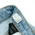 thumbnail image 2 of KIDSCOOL SPACE Baby Little Boys Summer Denim Shorts, Ripped Soft Elastic Band Inside Half Jean Pants,4-5 Years, 2 of 5