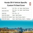 thumbnail image 3 of EKR CRV Seat Covers Custom Fit for Honda CR-V 2023 2024 2025 2026 Neoprene  Car Seat Saver Full Set for Trucks SUV,Waterproof Car Seat Cushion,Neoprene (Black), 3 of 11