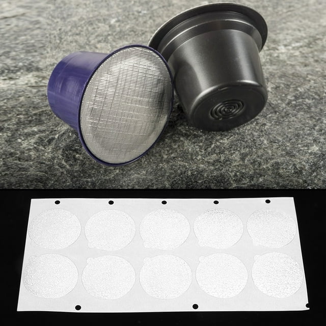 Accesorio para cápsulas de café, 100 unidades, cápsulas de café desechables, película de aluminio para cápsulas de café, película para cápsulas de café, rendimiento de alta gama