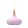 thumbnail image 1 of Lampara De Techo Colgante Macaron Retro Con Madera 20 Cm de Diámetro ilios innova  Rosa, 1 of 9