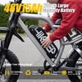 thumbnail image 4 of HiKeep Mini Electric Bike for Teenagers, Class 2 Electric Bike, 750W Motor, 48V 15Ah Battery Ebike, 20MPH Electric Bicycle, 16x3.0 Fat Tire, UL2849, 4 of 8