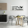 thumbnail image 2 of Stupell Indtries Caution Free Range Children Sign Family Farm Birds,48 x 20,Design by Daphne Polselli, 2 of 6