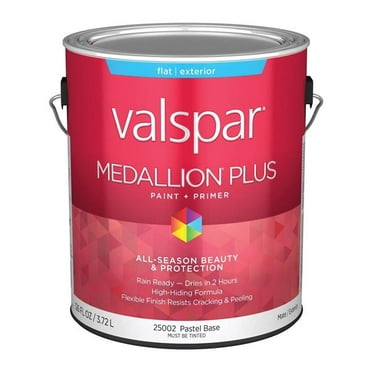 Valspar 028.0025002.007 1 gal Medallion Acrylic Latex House Trim Paint & Primer, Neutral & Pastel - Pack of 4