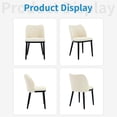 thumbnail image 3 of Yeshouse juego de 2 sillas de comedor tapizadas en terciopelo, asiento acolchado y patas de madera, diseño moderno, ideales para comedor, restaurante, cafetería o sala de estar, 3 of 8