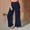 Navy#2, variant on LEBONYARD Plus Size Womens Pants with Pockets,Womens Pants Elastic Waist up to 50% off,Women's Loose Wide Leg Pants High Waist Straight Pants Casual Pants White XXXL