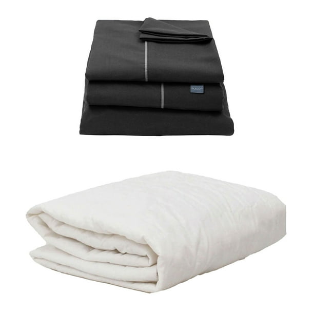 Protector de Colchón Queen Size Ultra + Sábanas Royal Negro
