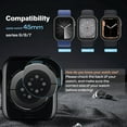 thumbnail image 3 of KOMI Screen Case Compatible with Apple Watch, Waterproof Full Coverage Hard PC Bumper Protective Cover Built in HD Tempered Glass Screen Protector Compatible with Apple Watch 45mm, 3 of 5