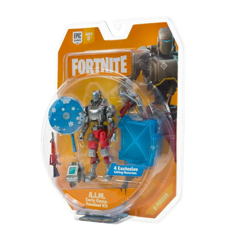 Fortnite 4-Inch Action Figure, Early Game Survival Kit with
